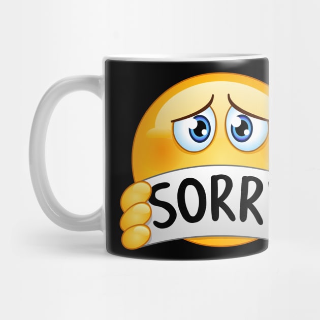 Emoji with Sorry Sign by DigiToonsTreasures